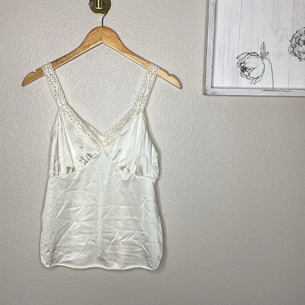 Cream Silk slip top